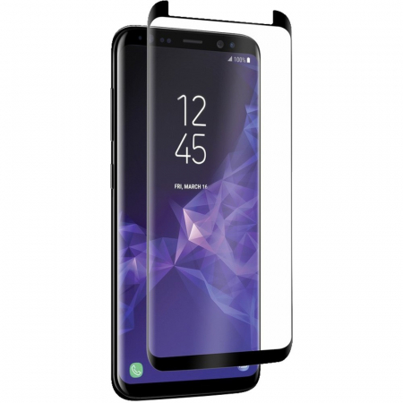 Folie Sticla Securizata Curbata Flippy Full Face, lipici pe toata suprafata, pentru Samsung Galaxy S9 Plus, Negru [3]