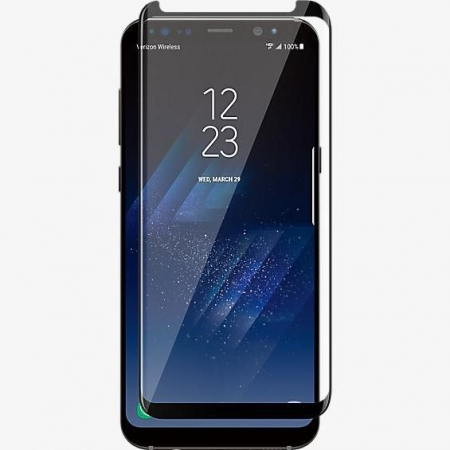 Folie Sticla Securizata Curbata Flippy Full Face, lipici pe toata suprafata, pentru Samsung Galaxy S9 Plus, Negru [1]