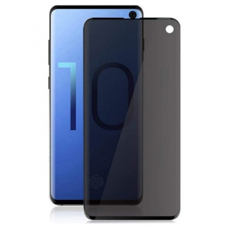 GSM - Folie Sticla Securizata Curbata Flippy pentru Samsung S10 Full Glue Privacy Negru