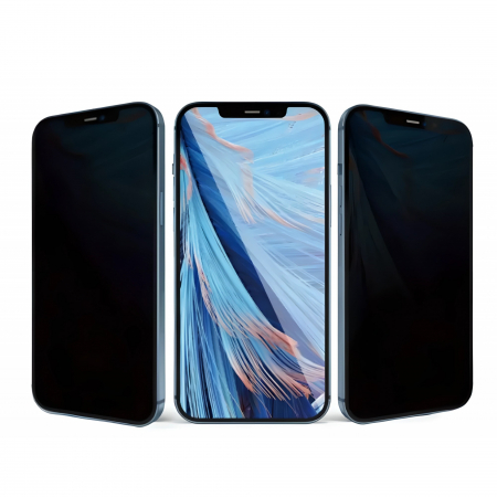 Folie Sticla Securizata ESD - antistatica - Folie protectie Flippy pentru iPhone 14 Pro Max, Sticla securizata, temperata, duritate 9H, Privacy 360, Transparenta, Protectie Completa