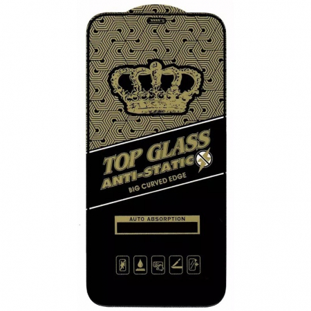GSM - Folie Sticla securizata electrostatica Flippy pentru Samsung A22 5G, Sticla ESD, Top Glass, Anti-static, Negru