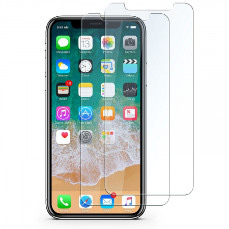 Folie Sticla Securizata Flippy, 9H, Transparenta HD, pentru Apple iPhone X/XS Transparent [2]