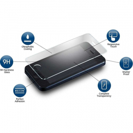 Folie Sticla Securizata Flippy, 9H, Transparenta HD, pentru Huawei Enjoy Z 2020, Transparent [1]