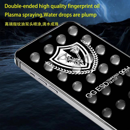 GSM - Folie Sticla Securizata, Flippy, compatibila cu Apple iPhone 16 Pro, Sticla, Super HD Glass, Anti-static, Margini Negre, 99H OG, Transparent