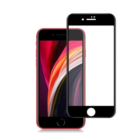 GSM - Folie Sticla securizata Flippy® compatibila cu Apple iPhone 7/8G/SE 2020 Full Glue Negru