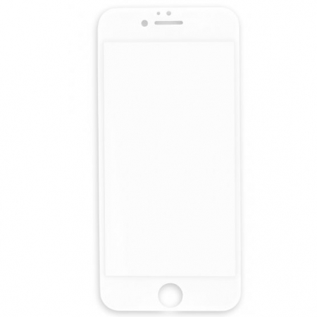 GSM - Folie Sticla securizata, Flippy, compatibila cu Apple iPhone SE 2022, Full Glue, margini albe