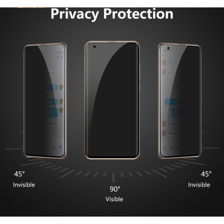 Folie Sticla securizata Flippy® compatibila cu Hawei Nova 9 Full Glue Privacy Negru [4]