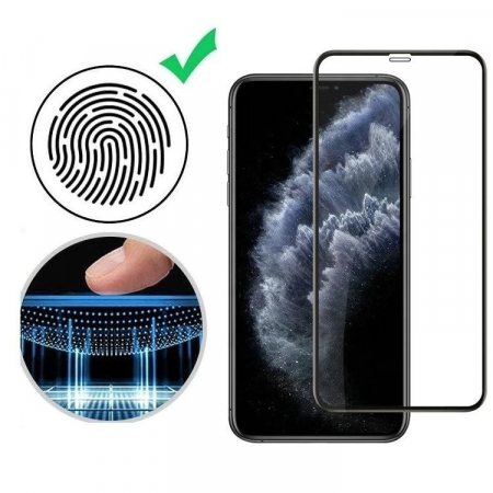 Folie Sticla Securizata Flippy compatibila cu Huawei P30 Pro, Full Glue, Curbata, Negru [4]