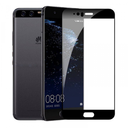 Folie Sticla Securizata 10D - Folie Sticla Securizata, Flippy, Compatibila cu Huawei P60 Pro, Full Glue, Margini Negre, Transparent