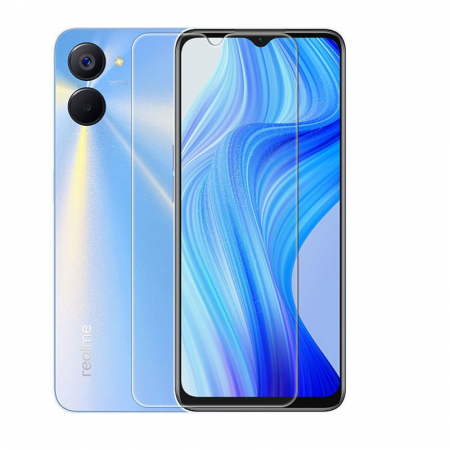 GSM - Folie Sticla Securizata, Flippy, Compatibila cu Realme C55, 2.5D, HD, Transparenta