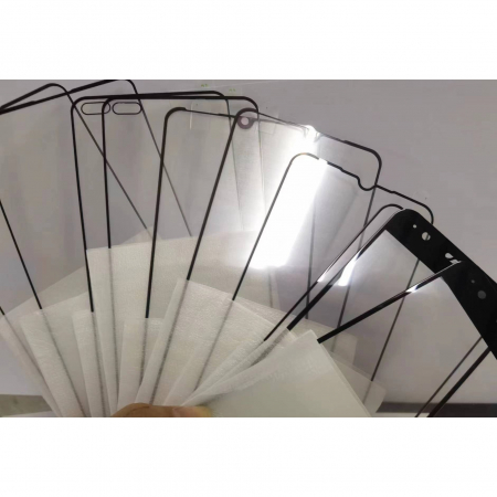 GSM - Folie Sticla Securizata, Flippy, Compatibila cu Samsung Galaxy S24 FE, Full Glue, Margini Negre, Transparent