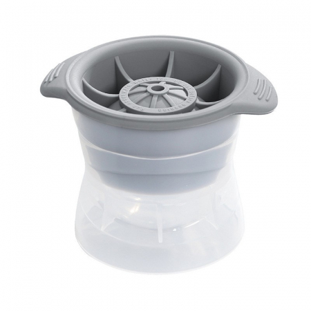 Pentru Casa si Camping - Forma cub de gheata, Flippy, rotund, Polipropilena/Silicon, 11x7.5x7.8 cm, Gri