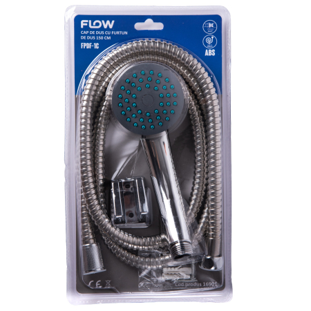 Import - FPDF-1C Cap de dus cu furtun 150 cm, FLOW
