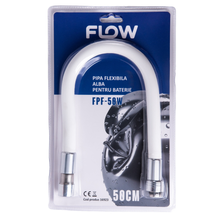 Elefant Tools - FPF-50W, Pipa flexibila alba pentru baterie, FLOW