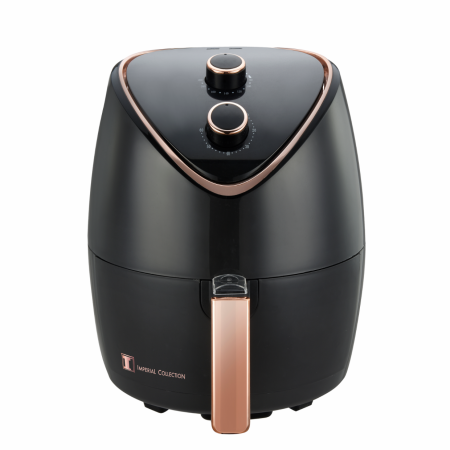 Friteuza cu aer cald IM-AF1400-1, 1400W, 5.5L, reglaj temperatura 80-200°C, anti lipire, temporizator, neagra [0]