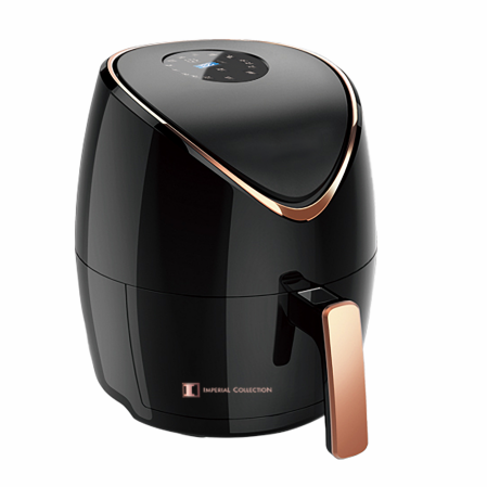 Friteuza cu aer cald IM-AF1400-2, 1400W, 5.5L, reglaj temperatura 80-200°C, anti lipire, temporizator, neagra, 7 programe de gatit, touchscreen [0]