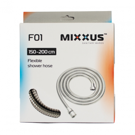 Sifoane, ventile și furtunuri sanitare - FURTUN 150-200 CM Mixxus Hose Chr.F01