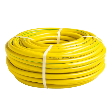 Gradina - Furtun apa Micul Fermier, diametru 3/4" , lungime 20m, cu insertie, galben