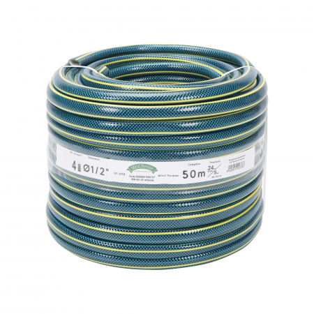 Furtune, banda picurare si accesorii - Furtun Bluebos Plus 1/2" 50m 4 straturi clasa 3 rezistenta