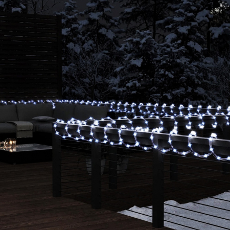 Instalatii liniare si role de furtun luminos - Furtun luminos cu Led Alb rece 10 m + controler