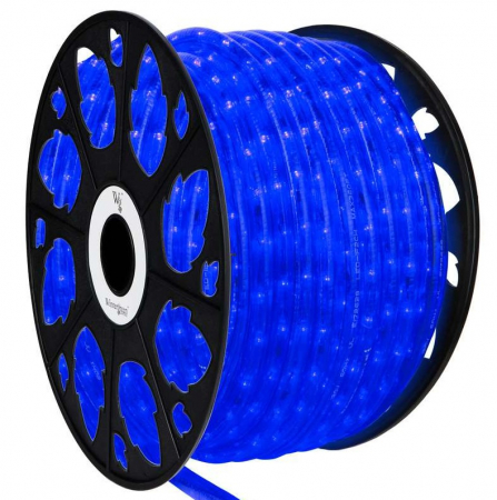 Instalatii liniare si role de furtun luminos - Furtun luminos cu Led Albastru 100 m + controler