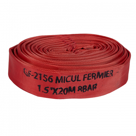 Pompe, motopompe, sisteme de irigat si stropit - Furtun pompier 1.5" 20m 8bar fara capete ROSU