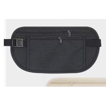 Jucarii, Copii & Bebe - Borseta Anti-Furt, Flippy, 2 Compartimente, Reglabila, Unisex, pentru Documente, Carduri, Telefon, Negru