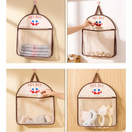 Geanta de Depozitare, Flippy, Tip Saculet, de Agatat, Multifunctionala, din Plasa, 40 x 10 x 44 cm, Negru [1]