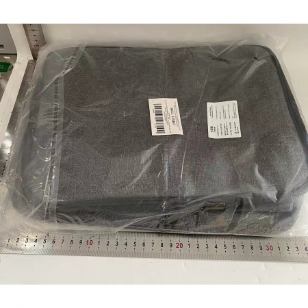 Geanta Flippy pentru Depozitare Acte si Documente, Facturi, Carduri, cu Cod de Securitate, 5 Compartimente, Impermeabila, 37 x 20 x 27 cm, Gri [1]