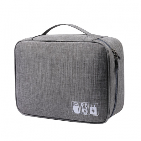 Geanta Organizatoare Flippy, Pentru Cabluri si Accesorii, Portabila, Impermeabila, 24,5 x 18 x10cm, Gri [8]
