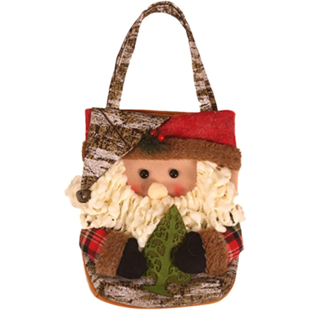 Casă și camping - Geanta pentru Cadouri de Craciun, Flippy, Model Mos Craciun, Decoratiune Sarbatori, 46x23x2 cm, Multicolor