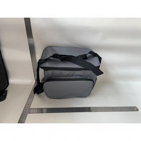 Lichidare Geanta pentru Pranz, Flippy, Multifunctionala, Compartimentata, 2 Tipuri de Manere, Impermeabila, 26x24x17 cm, Gri [1]