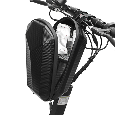 Geanta pentru Trotineta Electrica, Flippy, Hard Shell de 4 L, Geanta Frontala pentru Bicicleta, Impermiabila Rigida pentru Bicicleta, 30 x 15.5 x 13 cm, Negru [5]