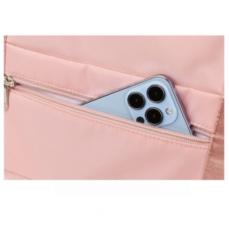 Geanta Pliabila, Flippy, pentru Voiaj, Buzunare Multiple, de Mana, Impermeabila, Material Textil, Capacitate 8 Kg, Dimensiune Deschisa 42x28x10 cm, Roz [3]