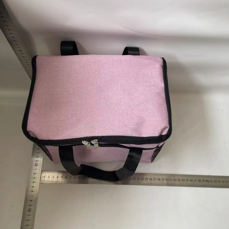 Geanta Termica Flippy pentru Pranz, Compartimente Telefon si Tacamuri, Multifunctionala, Impermeabila, 24x18x21 cm, Roz [1]