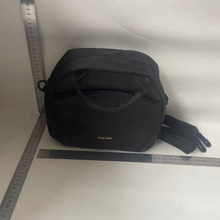 Geanta Termica pentru Pranz Flippy, Multifunctionala, Compartimentata, Impermeabila, 2 Tipuri de Manere, 26x14.3x21.2 cm, Negru [1]