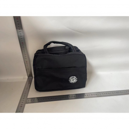 LICHIDARE Geanta Termica pentru Pranz, Flippy, Multifunctionala, Compartimentata, Impermeabila, cu Manere, Buzunar Exterior, 22x14x19 cm, Negru [1]