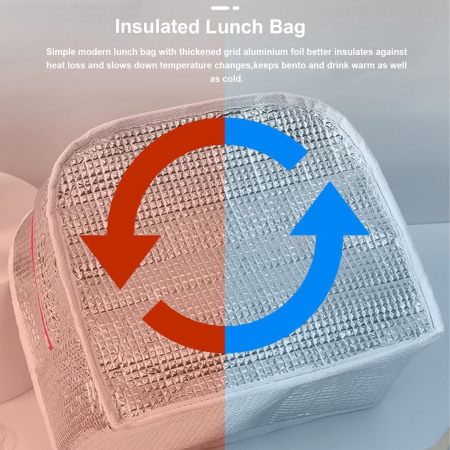 Geanta Termica pentru Pranz, Flippy, Multifunctionala, Compartimentata, Impermeabila, cu Manere, Buzunar Exterior, 22x14x19 cm, Negru [8]