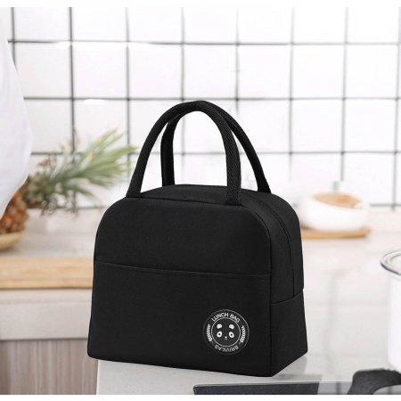 Lichidare Geanta Termica pentru Pranz, Flippy, Multifunctionala, Compartimentata, Impermeabila, cu Manere, Buzunar Exterior, 22x14x19 cm, Negru [6]