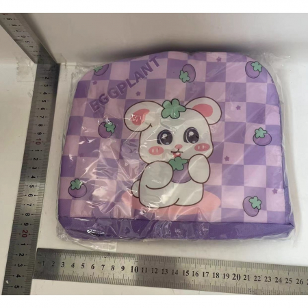 Geanta Termoizolanta pentru Copii, Flippy, 23x13x19 cm, Model Imprimeu Iepuras, din Folie de Aluminiu si Panza Oxford, Mov [1]