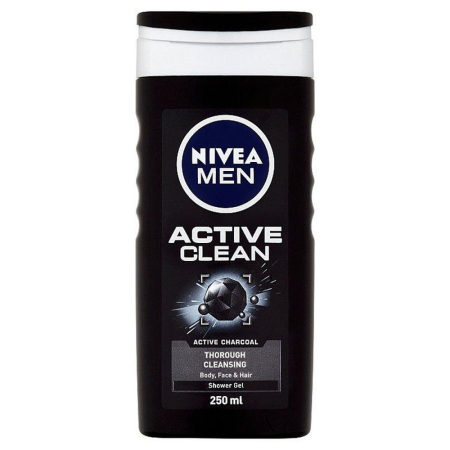 Sub 99 Lei - Gel de Dus, Nivea, 250 ml Men Active Clean