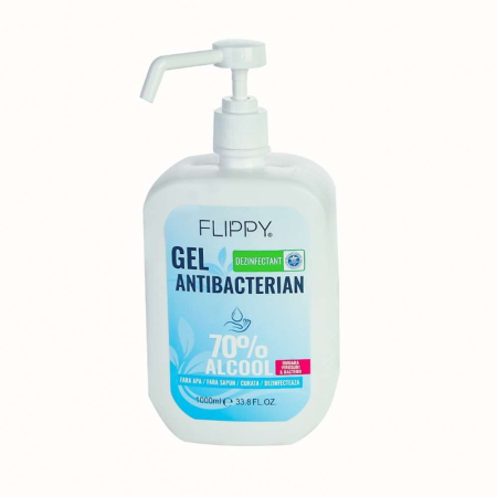 Gel dezinfectant pentru maini cu 70 % alcool Flippy cu efect antibacterian si virucid, 1000 ml [0]