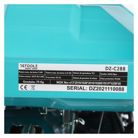 Generator pe benzina Detoolz, 13 Cp, 5.5 kW, 13 h, 4 timpi [8]