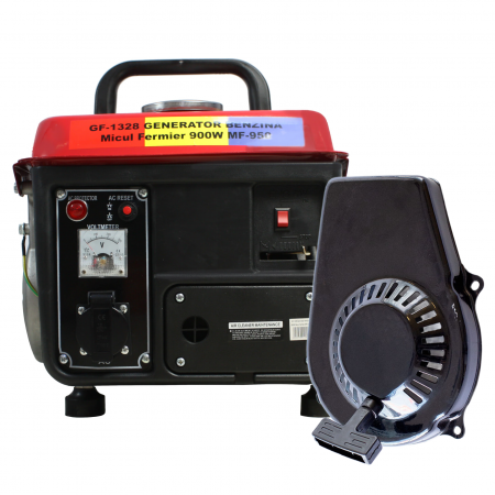 Generatoare benzina - Generator pe benzina Micul Fermier MF-950, 2 Cp, 0.9 kW, 6 h, 2 timpi + Demaror rezerva