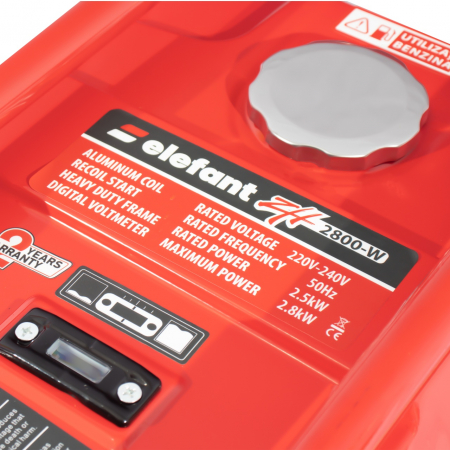 Generator pe benzina ZH3500-2 ELEFANT, Iesire curent 2,8 kW, 7 CP, siguranta de pornire, indicator de benzina [3]