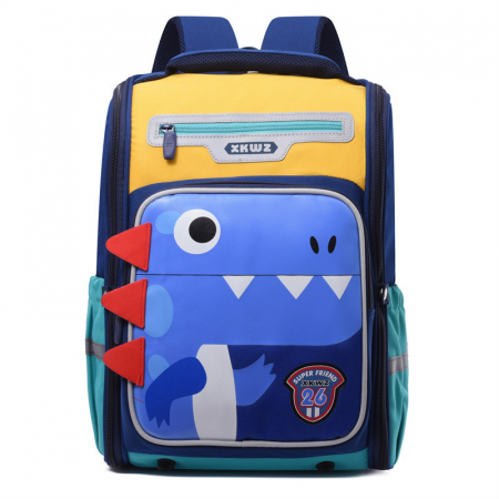 Jucarii, Copii & Bebe - Ghiozdan Scolar, compartimente multiple, capacitate mare, 40x31x21cm, Dinozaur