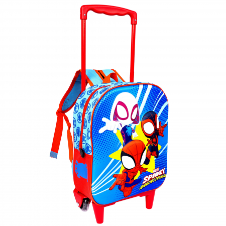 Ghiozdan Troller 3D pentru gradinita model Spiderman, 38 x 28 x 14 cm [0]