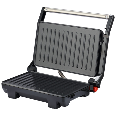Casă și camping - Gratar electric BoHM HOME BEGM100S, 1000 W, placi reversibile grill / plane, deschidere 180°
