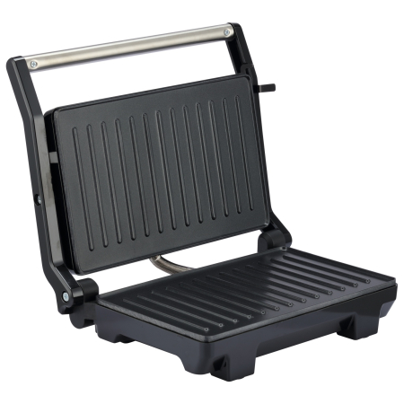 Gratar electric BoHM HOME BEGM100S, 1000 W, placi reversibile grill / plane, deschidere 180° [1]