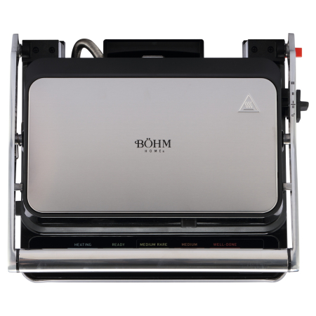 Gratar electric BoHM HOME BEGM160DS, 1600 W, placi detasabile antiaderente, afisaj digital, control tactil [6]